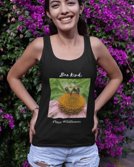 Bee Kind, Plant Wildflowers Tank Top - The Butterfly Mama