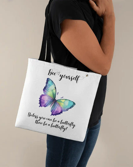 Bee Yourself, Unless You Can Be a Butterfly Tote Bag - The Butterfly Mama