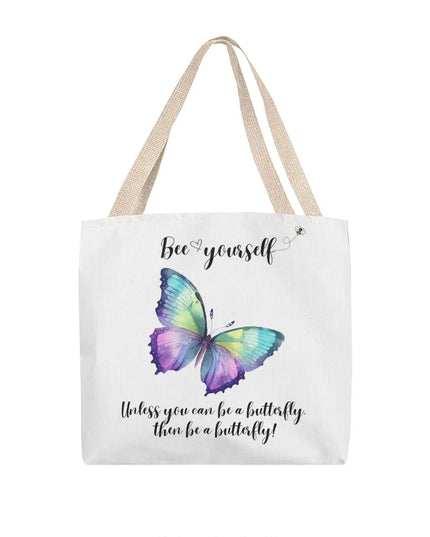 Bee Yourself, Unless You Can Be a Butterfly Tote Bag - The Butterfly Mama