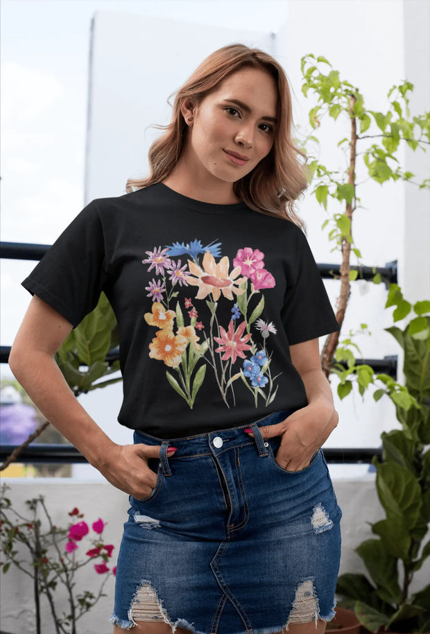 Floral Watercolor Unisex Softstyle T-Shirt - The Butterfly Mama