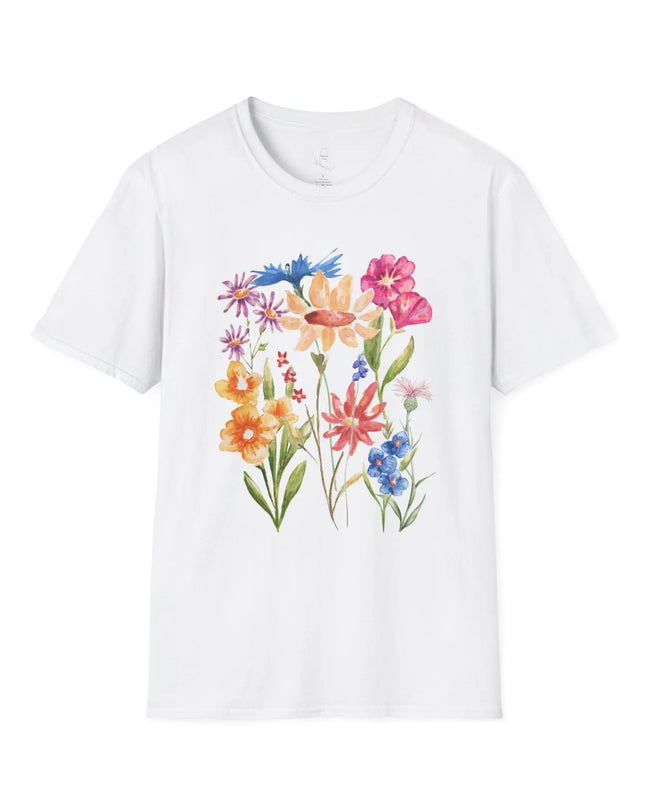 Floral Watercolor Unisex Softstyle T-Shirt - The Butterfly Mama