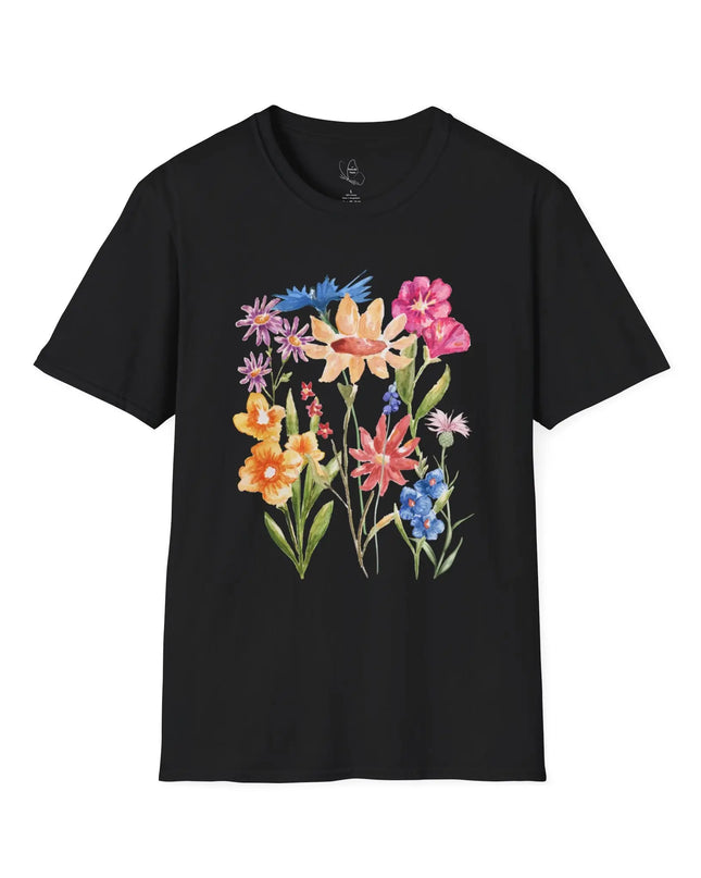 Floral Watercolor Unisex Softstyle T-Shirt - The Butterfly Mama