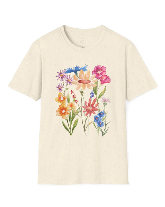 Floral Watercolor Unisex Softstyle T-Shirt - The Butterfly Mama