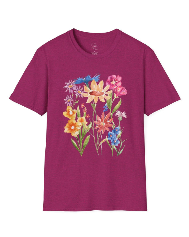 Floral Watercolor Unisex Softstyle T-Shirt - The Butterfly Mama