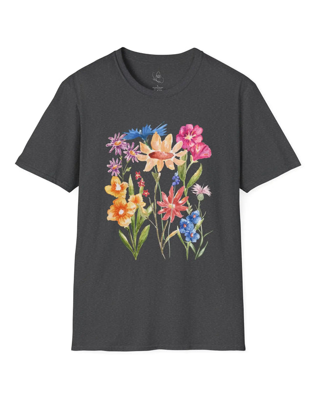 Floral Watercolor Unisex Softstyle T-Shirt - The Butterfly Mama