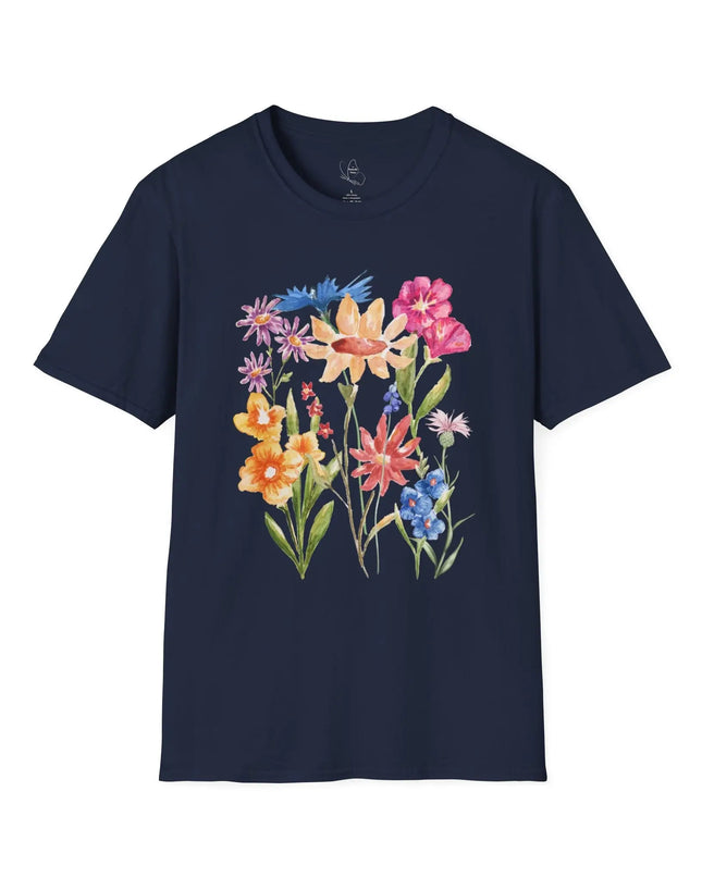 Floral Watercolor Unisex Softstyle T-Shirt - The Butterfly Mama