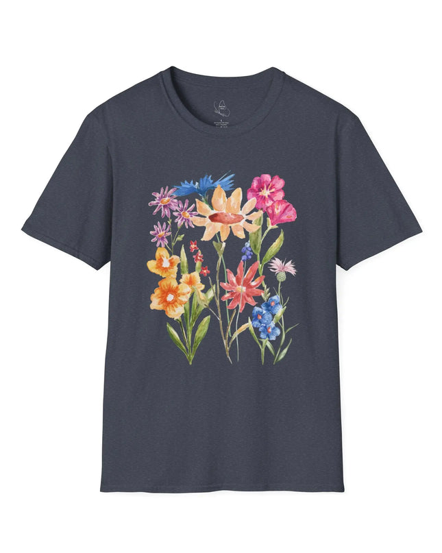 Floral Watercolor Unisex Softstyle T-Shirt - The Butterfly Mama