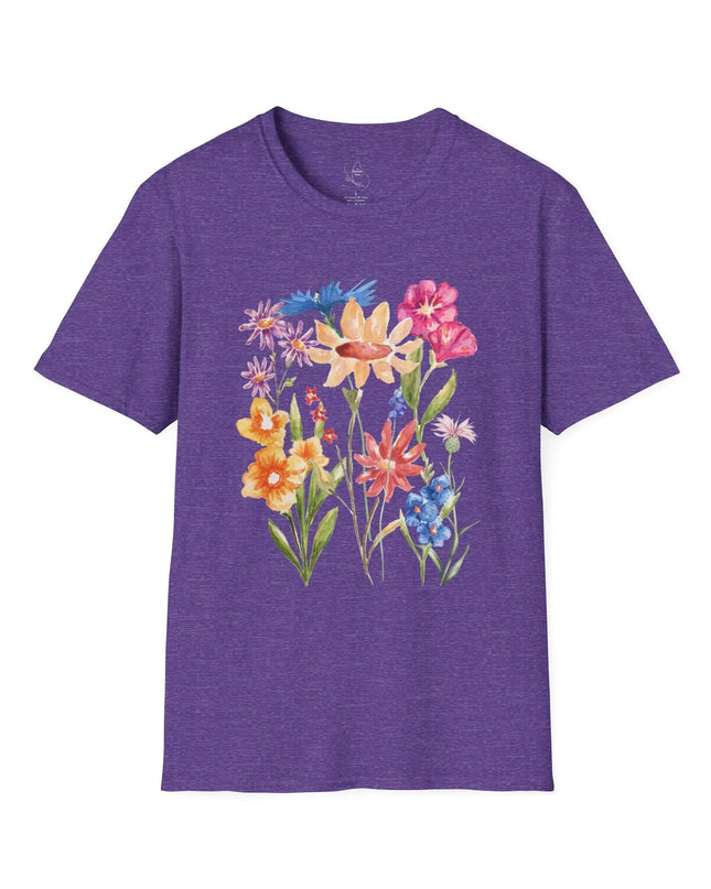Floral Watercolor Unisex Softstyle T-Shirt - The Butterfly Mama