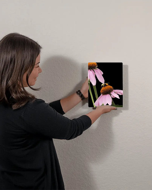 Golden Gatherer: A Bee's Journey on Echinacea - The Butterfly Mama