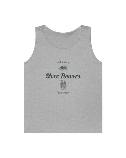 Hive Goals More Flowers Less Stress Tank Top - The Butterfly Mama