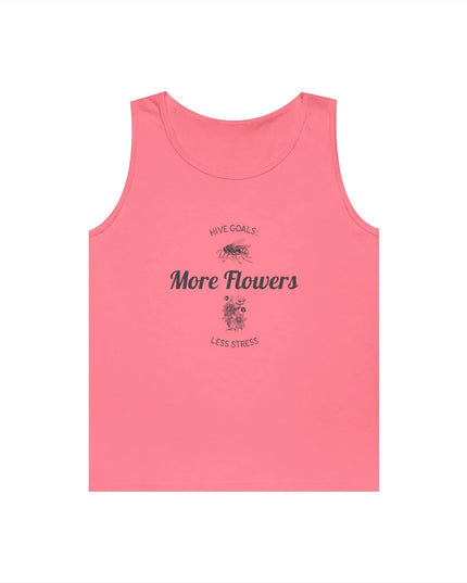 Hive Goals More Flowers Less Stress Tank Top - The Butterfly Mama