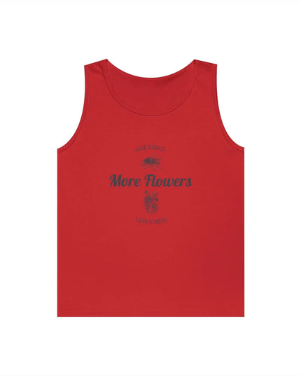 Hive Goals More Flowers Less Stress Tank Top - The Butterfly Mama