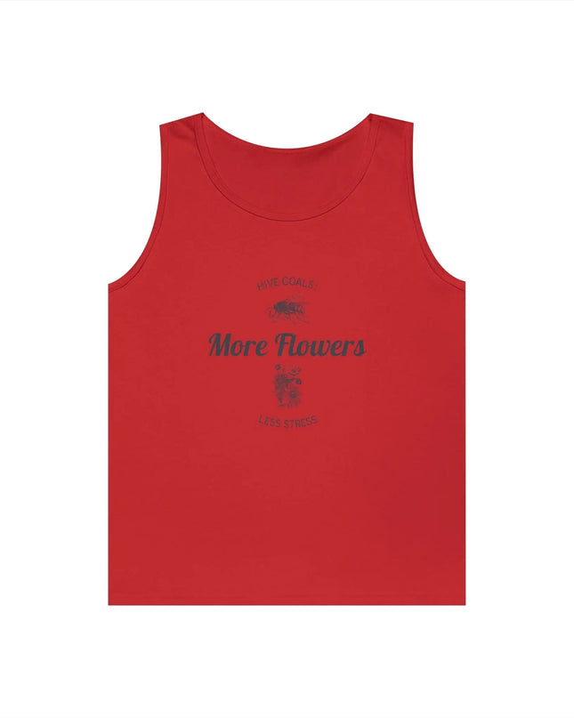 Hive Goals More Flowers Less Stress Tank Top - The Butterfly Mama