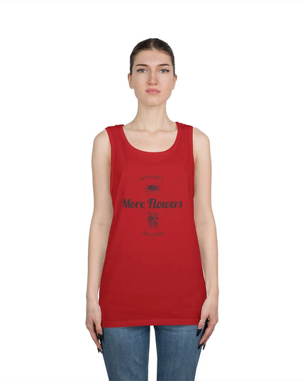 Hive Goals More Flowers Less Stress Tank Top - The Butterfly Mama