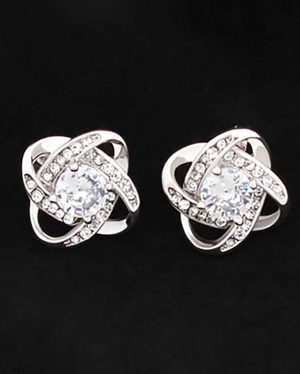 Love Knot Stud Earrings - The Butterfly Mama