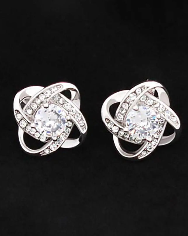 Love Knot Stud Earrings - The Butterfly Mama