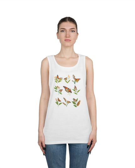 Monarch Majesty: Butterflies and Blooms Tank Top - The Butterfly Mama
