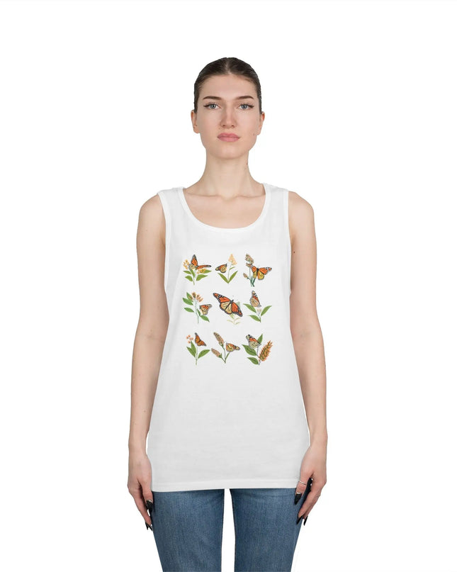 Monarch Majesty: Butterflies and Blooms Tank Top - The Butterfly Mama