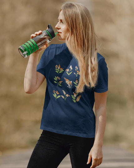 Monarchs and Milkweed T-Shirt - The Butterfly Mama