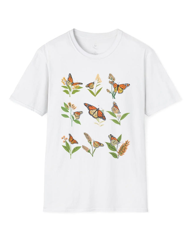 Monarchs and Milkweed T-Shirt - The Butterfly Mama