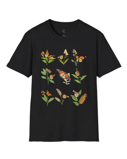 Monarchs and Milkweed T-Shirt - The Butterfly Mama