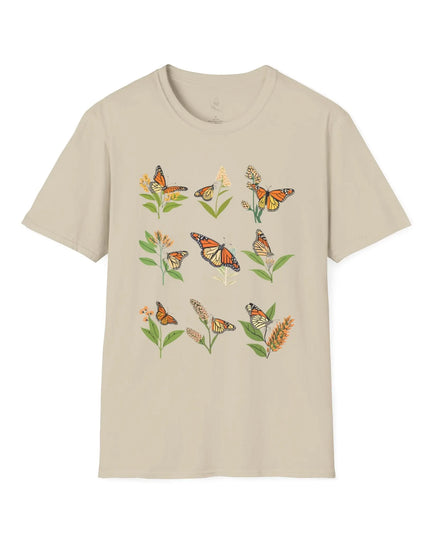Monarchs and Milkweed T-Shirt - The Butterfly Mama