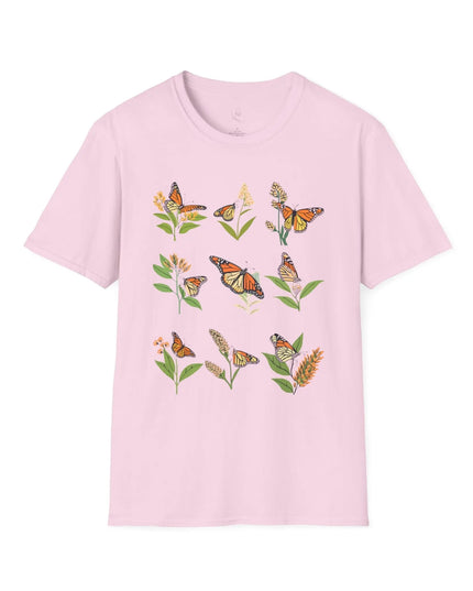 Monarchs and Milkweed T-Shirt - The Butterfly Mama