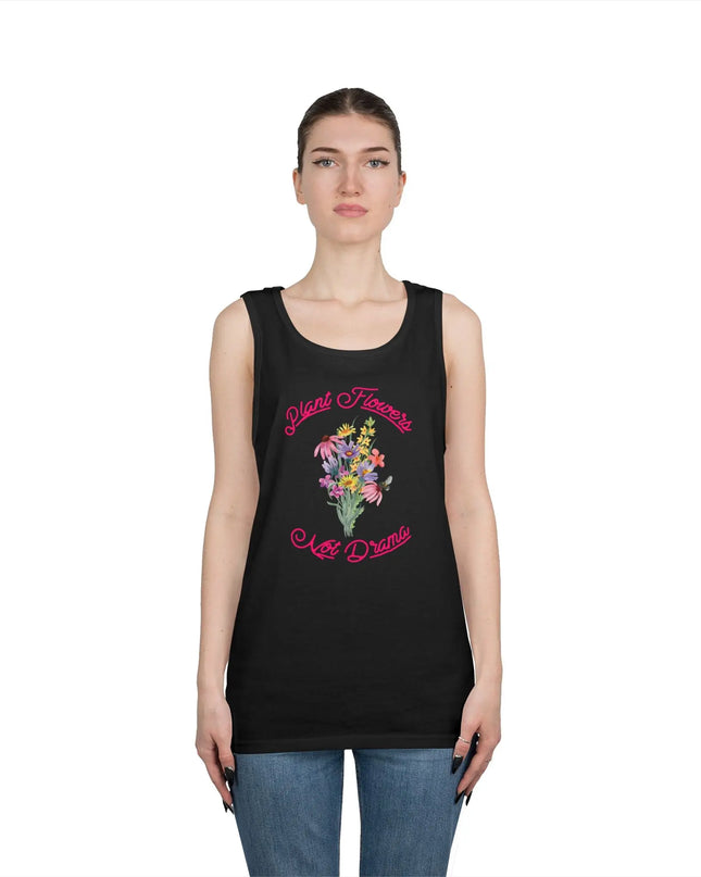 Plant Flowers Not Drama Tank Top - The Butterfly Mama
