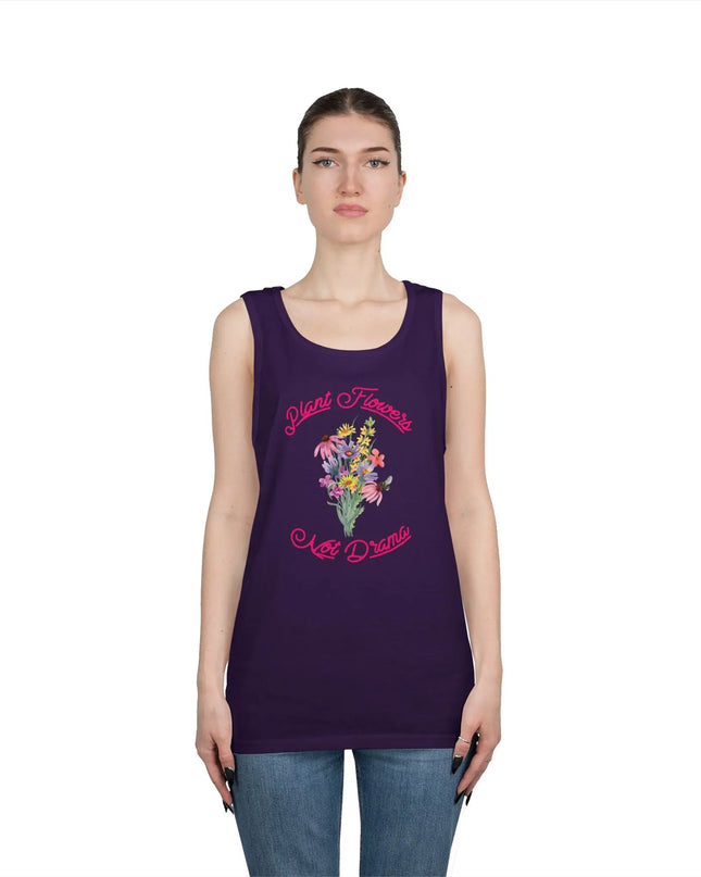 Plant Flowers Not Drama Tank Top - The Butterfly Mama
