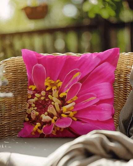 Radiant Bloom Pillow: A Burst of Pink Elegance for Your Space - The Butterfly Mama