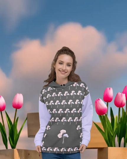 Serene Bloom All Over Print Hoodie - The Butterfly Mama