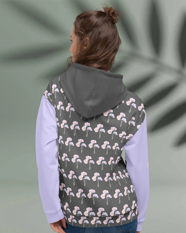Serene Bloom All Over Print Hoodie - The Butterfly Mama