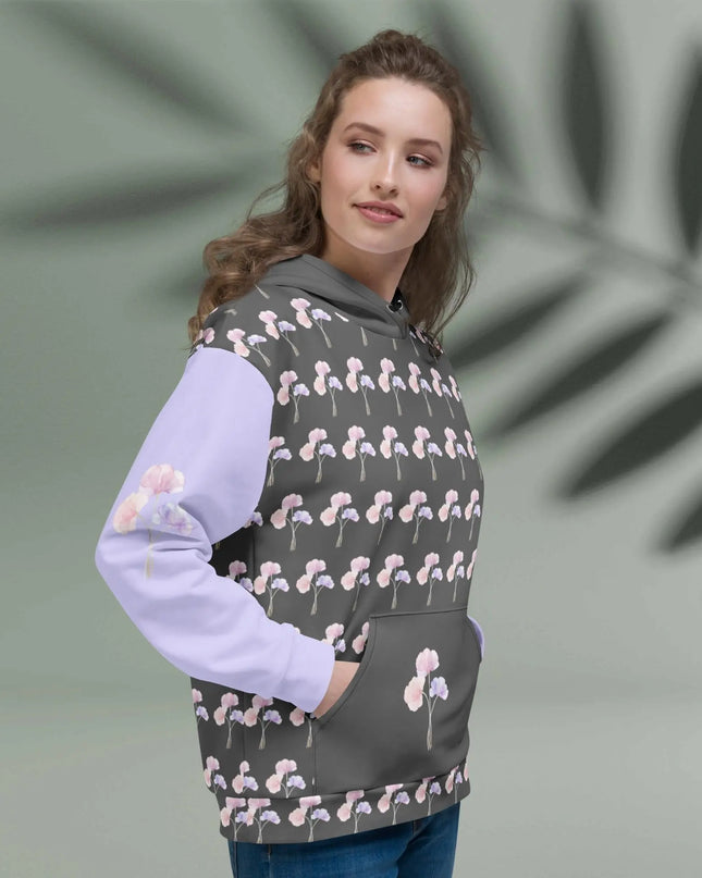 Serene Bloom All Over Print Hoodie - The Butterfly Mama