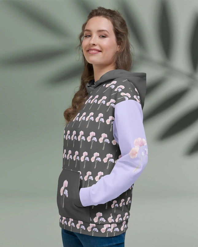 Serene Bloom All Over Print Hoodie - The Butterfly Mama