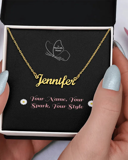 Your Name, Your Spark, Your Style Necklace - The Butterfly Mama