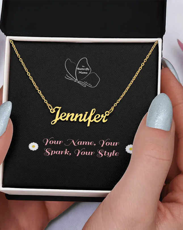 Your Name, Your Spark, Your Style Necklace - The Butterfly Mama