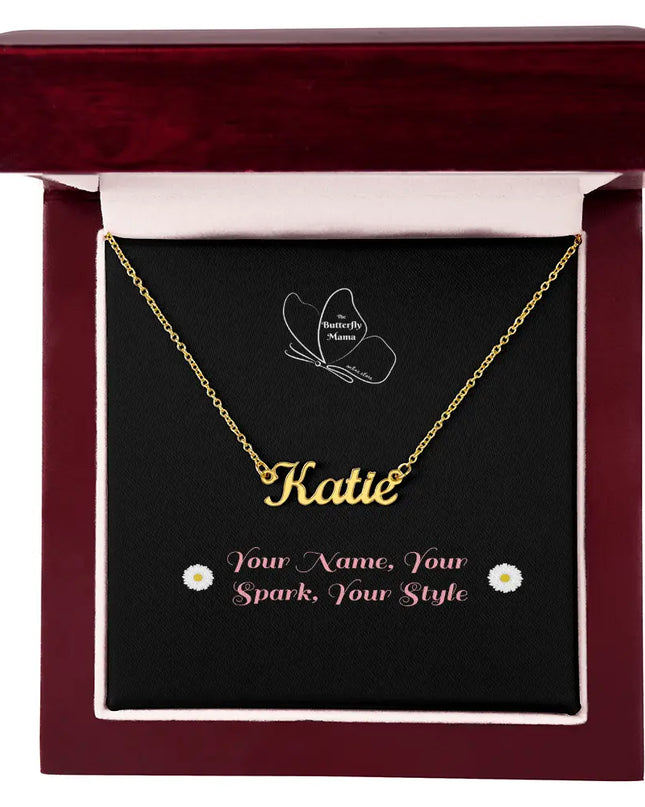Your Name, Your Spark, Your Style Necklace - The Butterfly Mama
